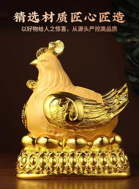 大吉大利公鸡摆件超大容量存钱罐鸡吉祥物大号儿童储蓄罐摆设礼品