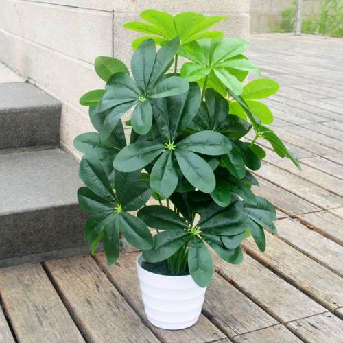 假树仿真植物发财树落地装饰盆栽客厅家居摆设室内绿植假盆景摆件 - 图0