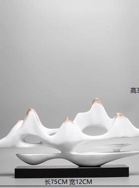 新中式茶室博古架摆件书柜摆设宋代美学书房客厅酒柜艺术软装饰品