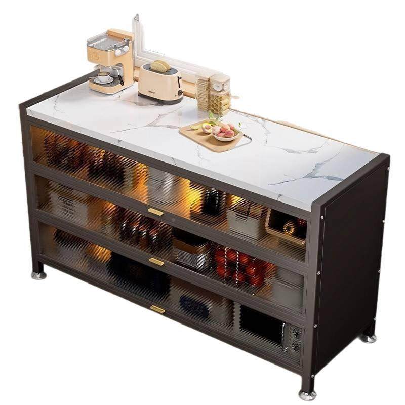 岩板厨房碗TtQ4JRNR尘落地多层防多功能置微波炉餐边收纳储物柜柜,淘宝优惠券,粉丝福利购,淘宝优惠卷