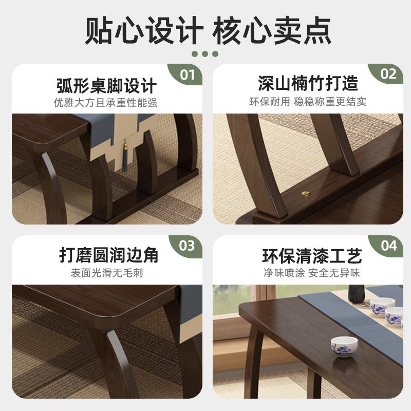 飘窗小桌子榻榻米茶桌实木小茶几炕几家用卧室坐地矮桌炕桌学习桌 - 图0
