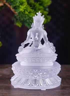 古法琉璃佛像供奉台双层莲花座圆形高底座观音菩萨弥勒佛家用佛堂