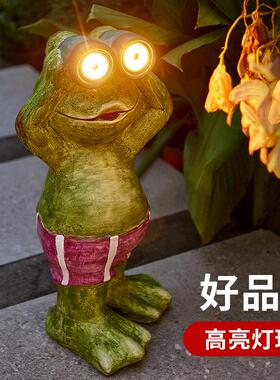 太阳能动物灯庭院户外灯阳台花园装饰布置可爱树脂猫咪创意摆件