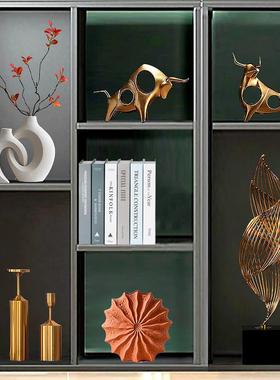 现代轻奢摆件创意书房办公室家居客厅玄关电视柜酒柜软装饰品摆设