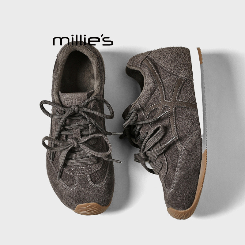 MILLIE'S/妙丽复古德训鞋新款秋季百搭阿甘运动休闲鞋女士板鞋Z,淘宝优惠券,粉丝福利购,淘宝优惠卷