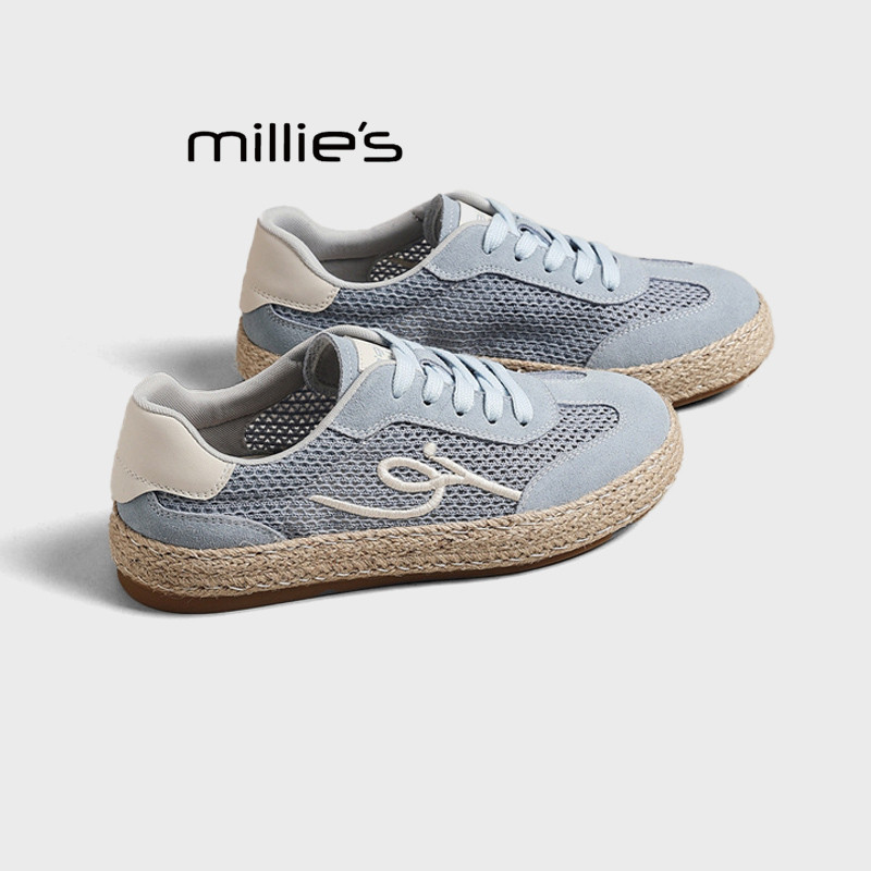 MILLIE’S/妙丽德训鞋2026年春季新款厚底增高休闲鞋透气百搭女鞋Z