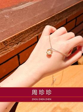 周珍珍施家珍珠贝壳项链18K女款2026新款爆款锁骨链毛衣链送女友