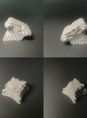 风损罗马柱装饰欧美风格装饰石膏雕像照片摄影背景装饰