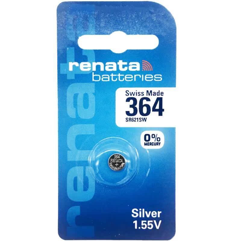 适用于Renata 364 瑞士原装手表电池 SR621SW/AG1 石英表进口电子 1粒装