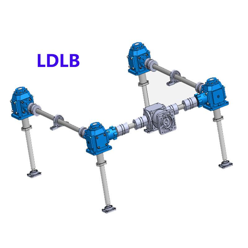 LDLB锥齿轮滚珠丝杆升降机平台U型结构伞齿轮丝杆升降机联动组合 - 图0