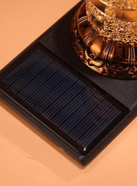 慈简太阳能转轮经筒续航车载可携式迷你小号藏式观音六字家用摆件