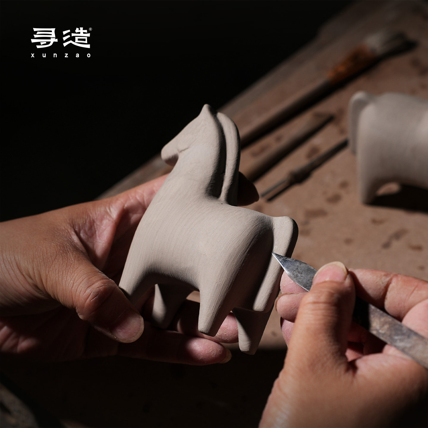 寻造马到成功钧瓷摆件创意玄关书房办公桌装饰品摆设特色生日礼品,淘宝优惠券,粉丝福利购,淘宝优惠卷