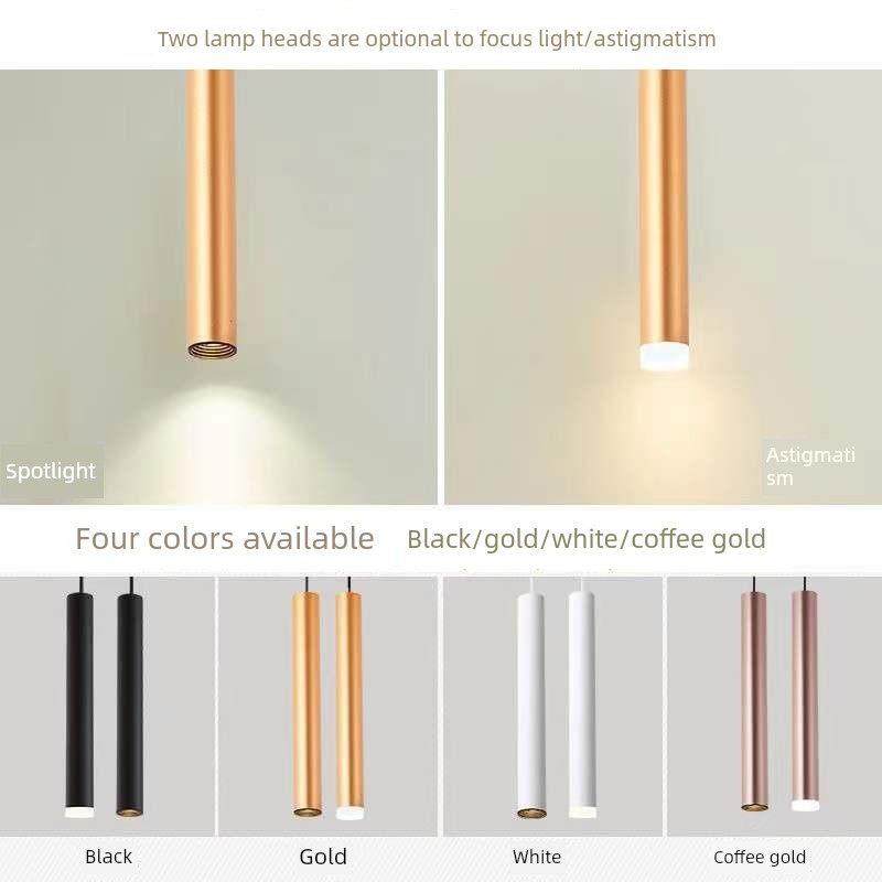 led简约吧台吊灯明装吊线长筒灯射灯现代餐厅前台圆柱形聚光吊灯,淘宝优惠券,粉丝福利购,淘宝优惠卷