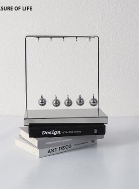 牛顿摆球撞球非永动机办公室书房桌面摆件装饰工艺品创意家居客厅