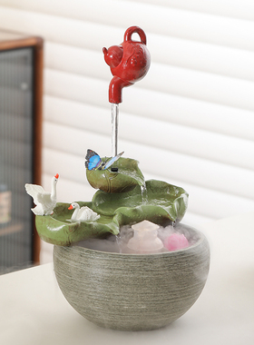 悬壶流水循环水招财鱼缸装饰摆件