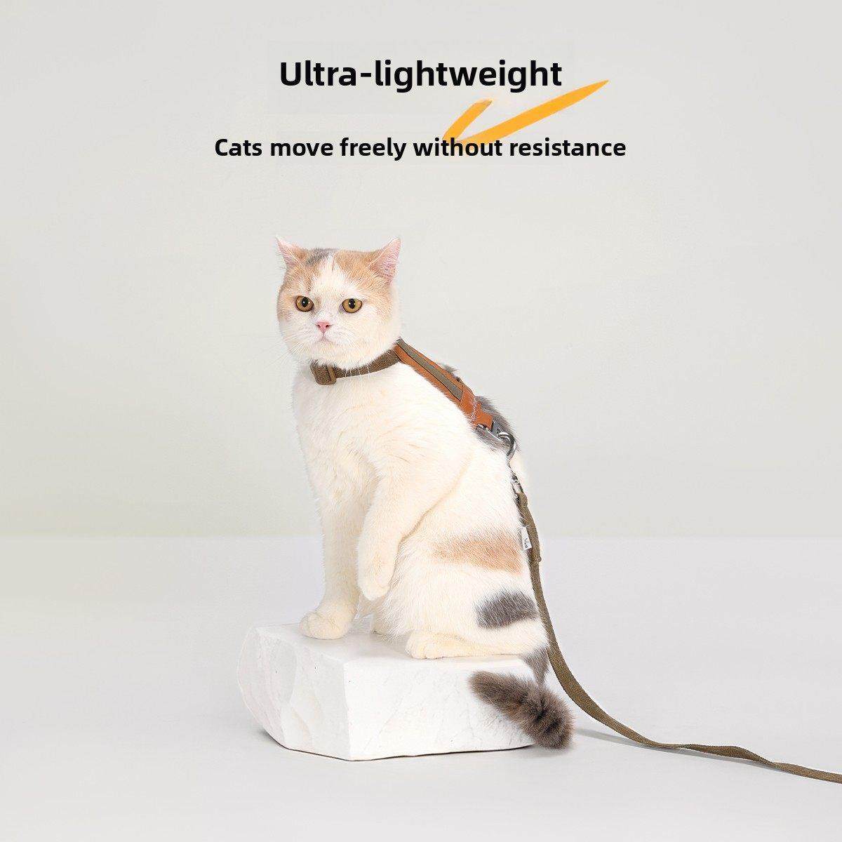 Wakytu英国小猫皮带狗猫宠物i型可调节的挽具宠物防分离,淘宝优惠券,粉丝福利购,淘宝优惠卷