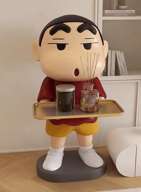 网红蜡笔小新大型客厅沙发电视柜旁边落地装饰品搬家乔迁礼物摆件