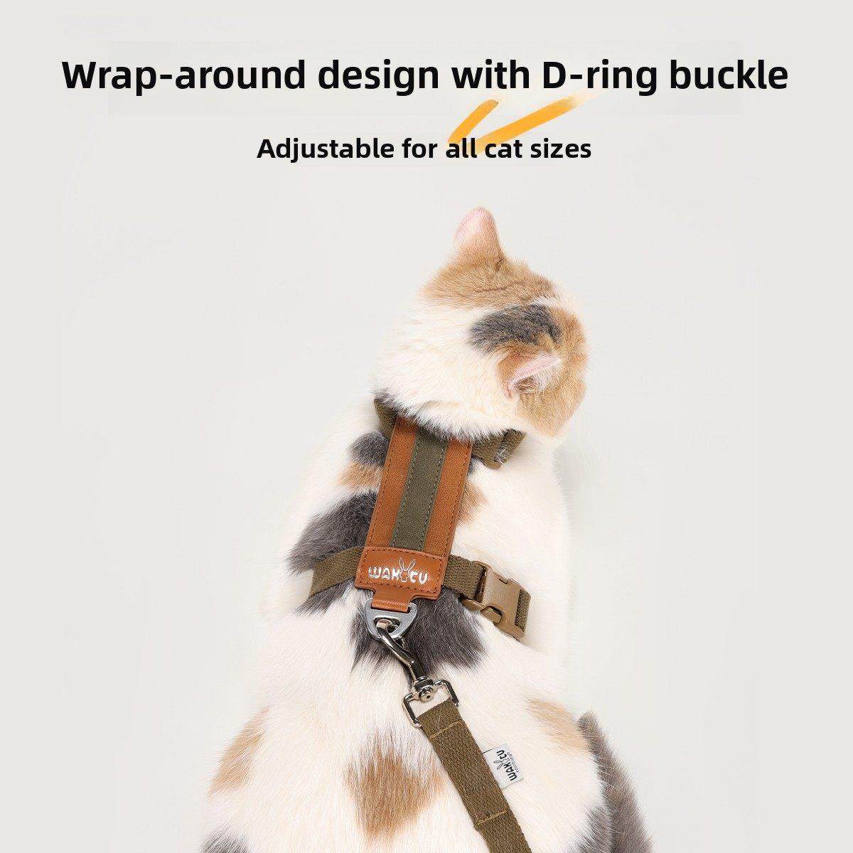 Wakytu英国小猫皮带狗猫宠物i型可调节的挽具宠物防分离,淘宝优惠券,粉丝福利购,淘宝优惠卷