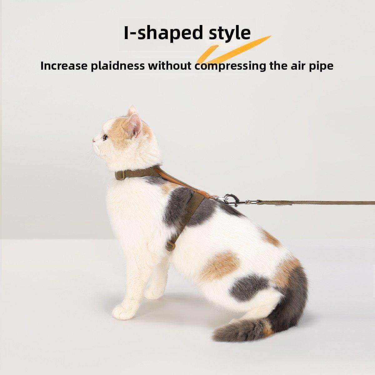 Wakytu英国小猫皮带狗猫宠物i型可调节的挽具宠物防分离,淘宝优惠券,粉丝福利购,淘宝优惠卷