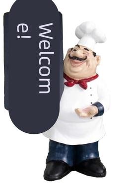 欧式厨师窗牌迎宾牌装饰意大利家居店F640334店厨房西餐厅蛋糕装