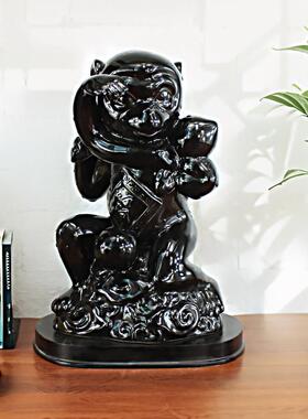 陶瓷猴子摆件十二生肖吉祥物家居化解装饰品摆设补角瓷器招财镇宅
