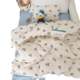 Dinni newborn layer wrinkle wrinkle wrinkle single and double quilt cover bed sheet three-piece set children MIYA children's pure cotton