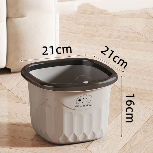 高颜值垃圾桶家用客厅卧室大容量厨房卫生间寝室宿舍中号压圈纸篓 - 图2