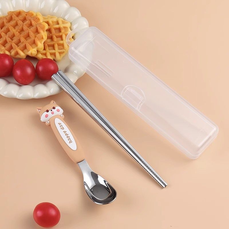 餐具便携盒子空筷勺收纳盒便携式外带上班学生户外透明卡扣翻盖式,淘宝优惠券,粉丝福利购,淘宝优惠卷