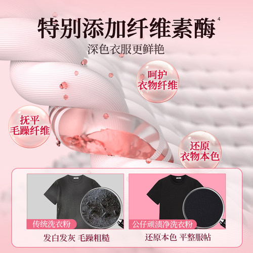公仔牌顽渍净洗衣粉强效去污持久留香除菌家用洗衣官方旗舰店正品 - 图2