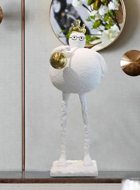 现代北欧创意抽象人物雕塑桌面售楼处思考者卡通人偶艺术装置摆件