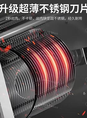 切肉机商用家用电动全自动切丝肉片肉片切片机不锈钢小型绞肉机