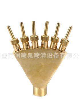 供应凤尾喷泉喷m头 铜喷头 景观喷泉喷头 庭院喷头