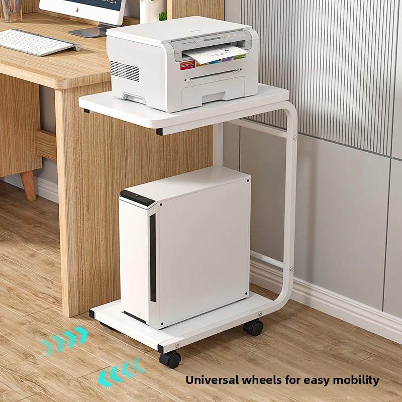 German imported desktop computer host bracket with pulley main chassis base removable integrated storage rack