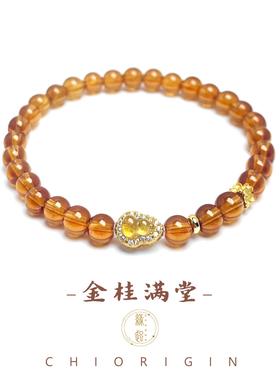 芬达石榴石碧玺手串轻奢招财手链