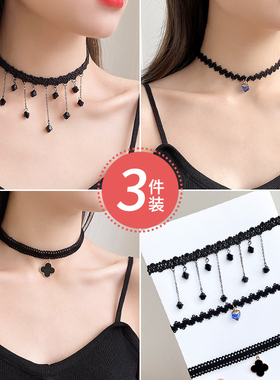 2024新款锁骨链高级感颈带项圈