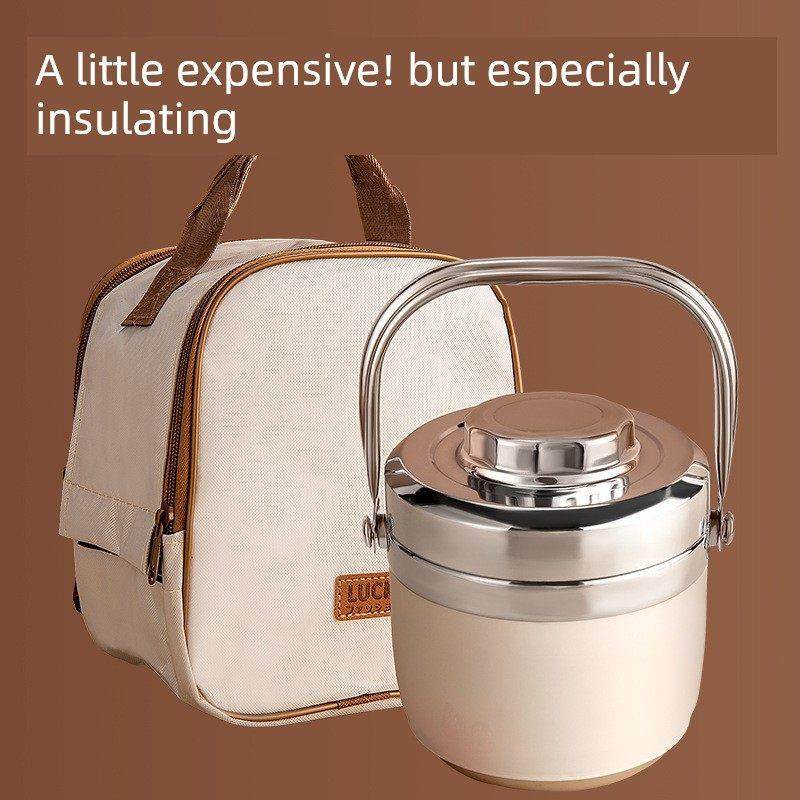 进口304不锈钢超长保温饭盒冬季上班族便携饭桶学生锅饭盒,淘宝优惠券,粉丝福利购,淘宝优惠卷