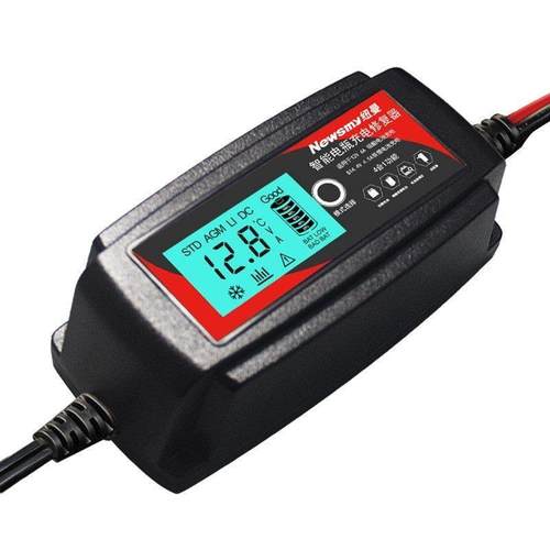 纽曼汽车电瓶充电器摩托车蓄电池充电机大功率智能脉冲快速修复器 - 图0