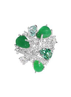 ARTE【商场同款】艾尔蒂Yù 系列祖母绿东方古韵翡翠戒指