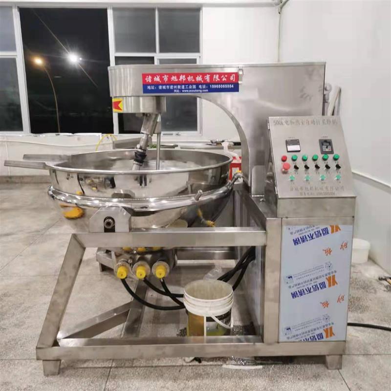 龙虾汤料蒸煮熬制锅 高粘度粘稠物料搅拌锅 花生酱不糊锅炒料机 - 图0
