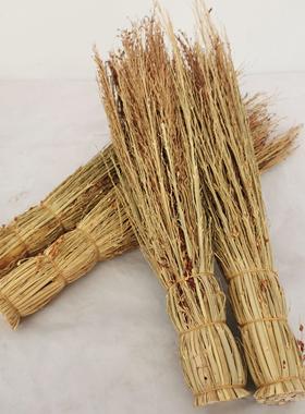 民俗老物件炊帚扫面板笤帚面 面粉刷子手工炊束锅刷家用农家院摆