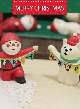 杂货圣诞老人圣诞树 雪人圣诞节装饰礼品柜台摆设摆件