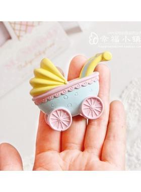 甜美梦幻仿真木马摇椅婴儿推车软妹桌面迷你摆件 装饰摆拍道具