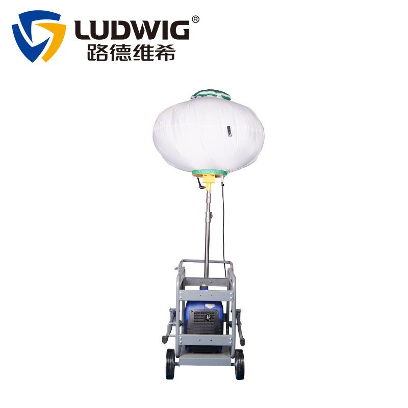 小推车手动升降不锈钢灯杆100WLED月球灯照明灯车球形灯 - 图2