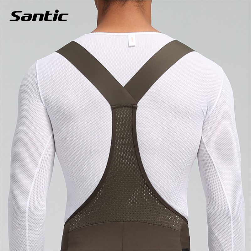 Santic森地客骑行裤男子15-22°C储物背带骑行长裤公路骑行装备 - 图2