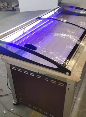 快餐保温台商用玻璃罩定制凉皮玻璃柜凉菜展示柜冷藏保鲜柜小吃车