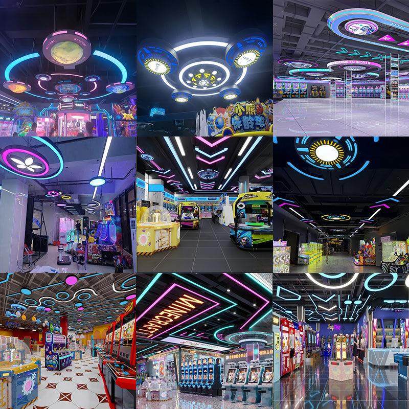包柱子造型氛围模块灯电子游戏场潮玩馆动漫城商场超市健身房办公,淘宝优惠券,粉丝福利购,淘宝优惠卷