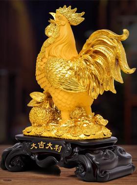 金鸡摆件招财风水十二生肖公鸡彩铜家居装饰品客厅公司办公室送礼