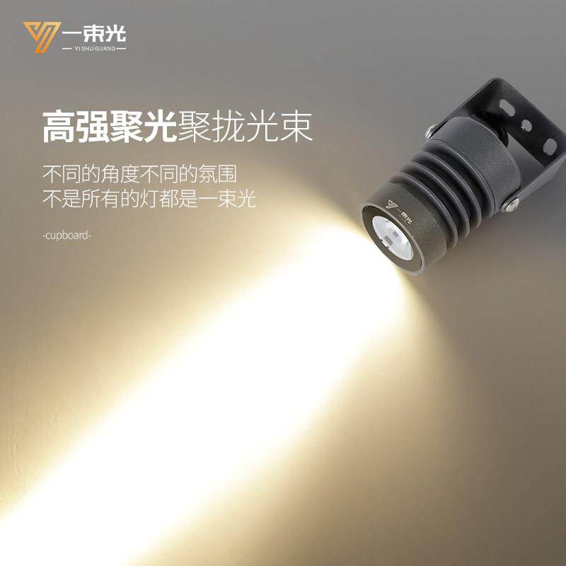 一束光聚光射灯户外防水3度8度15度别墅庭院花园照树外墙灯明装5W,淘宝优惠券,粉丝福利购,淘宝优惠卷