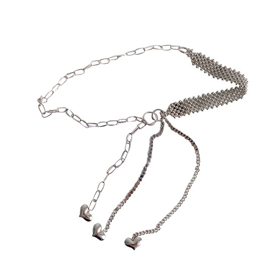 Metal waist chain for women in summer fashion ins style new style decoration with dress design sense high street personality belt