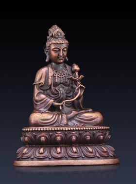 百元摩诃德菩萨铜像摩诃德佛像饰品生肖马本生佛像迷你便携佛像